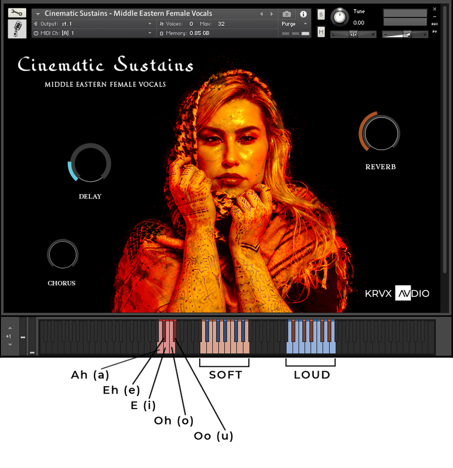 Cinematic Sustains - Middle Eastern Female Vocals Sample Pack and Kontakt Instrument